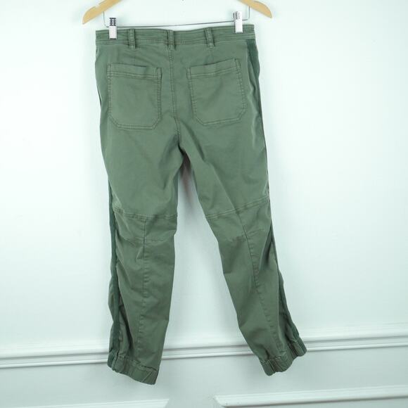 By Anthropologie 4 Pants Olive Drab Crop Jogger Gorpcore Military Utility Boho - Picture 6 of 7